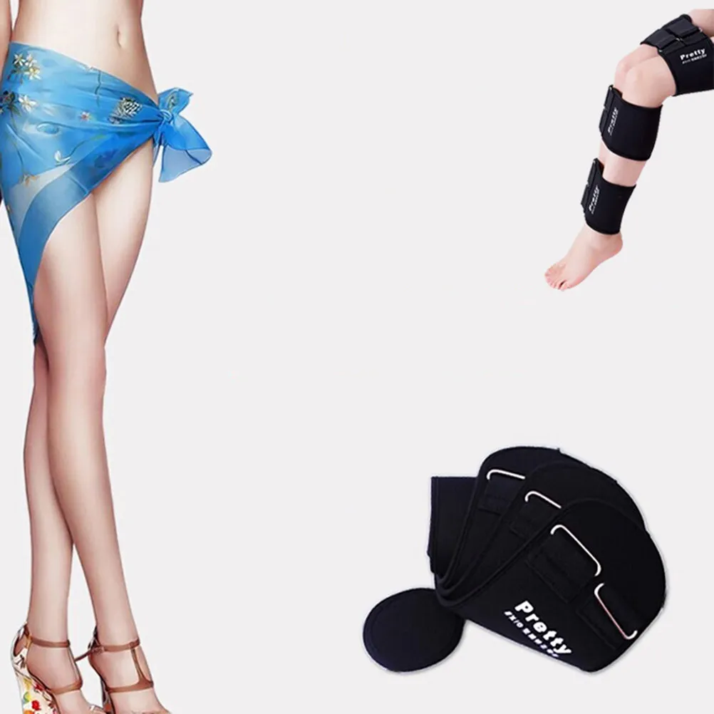 

3Pcs Leg Correction Belt Ox Type Adjustable Breathable Durable Straighten Bandage Knee Support for Gymnastics Sleeping Use