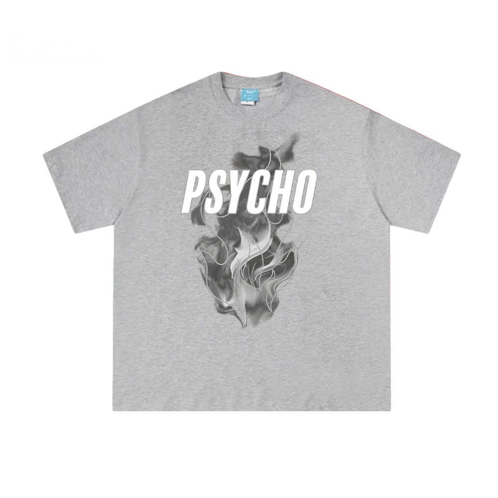 

Футболка Psycho Grey Reflective Tee Dave, идентичная официальной модели с сайта, в стиле Харадзюку, 100% хлопок, удобная, высокого качества, для женщин/мужчин.