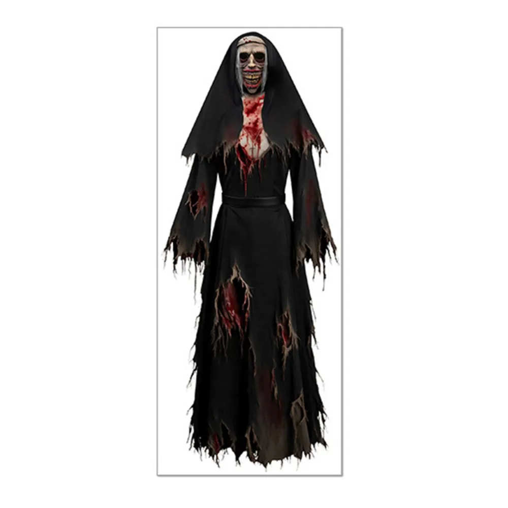 Waterproof Halloween Spooky Sticker Realistic PVC Zombie Wall Sticker Self Adhesive Scary Monster Wall Sticker Party