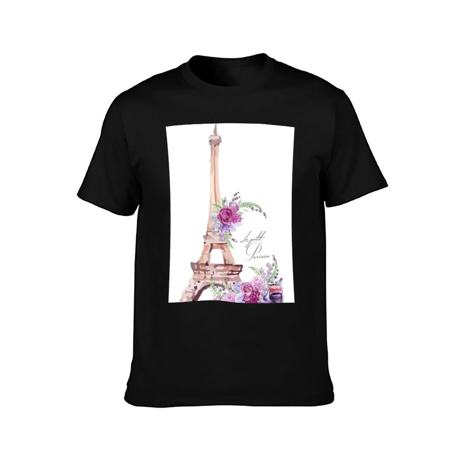 Eiffel Tower Paris France Vintage T-Shirt Functional Casual Short Sleeve Tee T-Shirt
