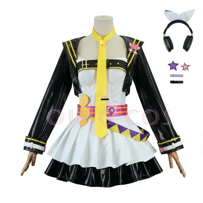 Mikuu Kagamine Rin Kagamine Len Cosplay Project Sekai Costumes Anime Role Playing Holiday Party Women Game