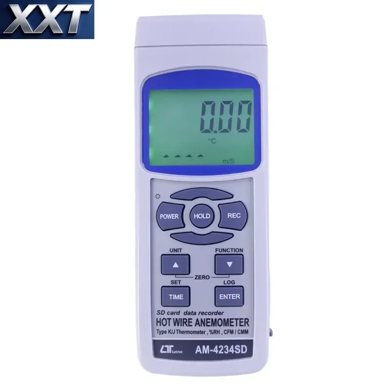 XXT Handheld Wind Velocity Measuring Instrument Detect Air Flow Humidity Dew Point Temperature Ambient Inspection Equipment