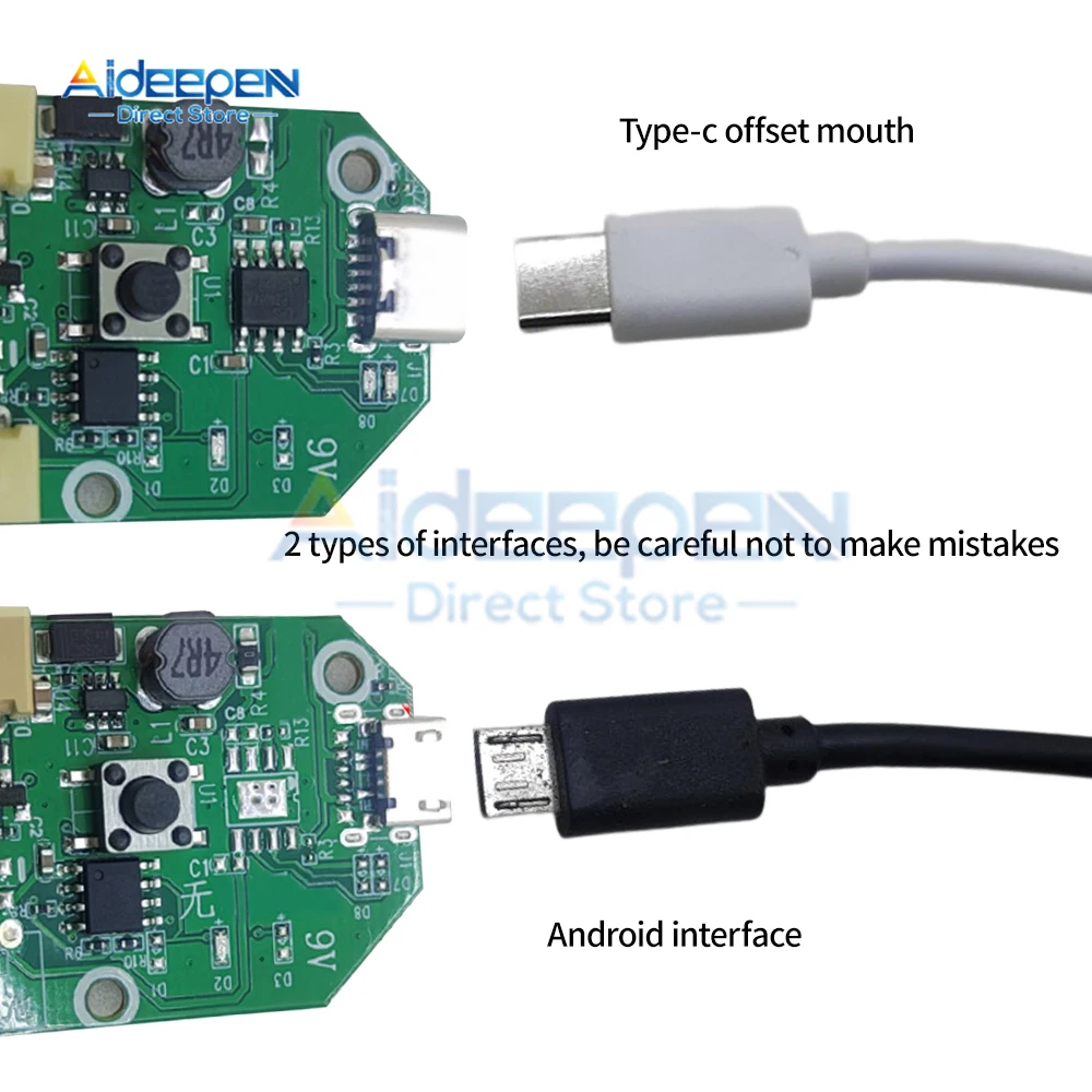 DC 5V 1A Universal Small Fan Board Control Board Micro Tpye-c USB Charging/Power Supply Fan Control Board