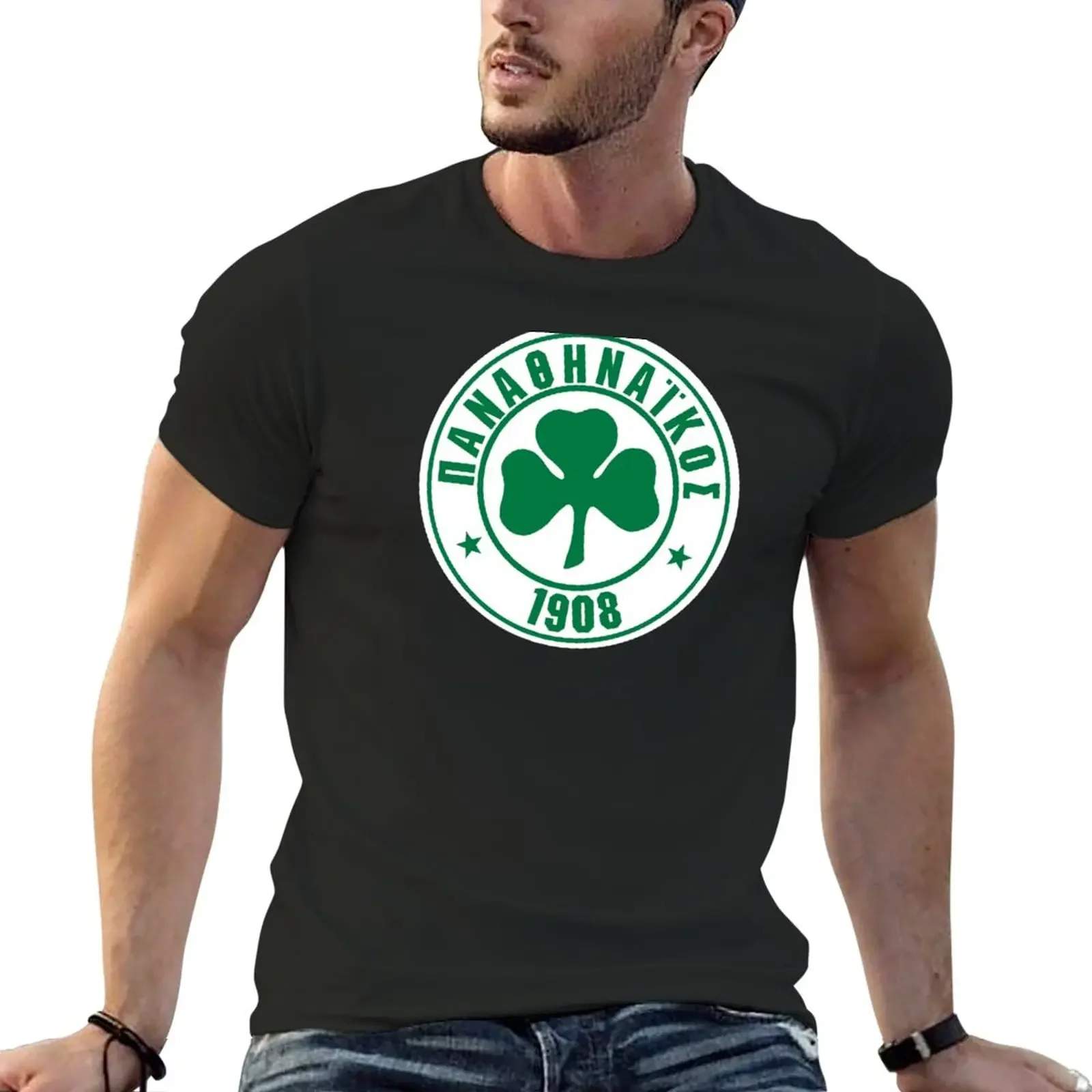 Panathinaikos Greek Football Sports Fans PAO Athens T-Shirt cute clothes customs aesthetic clothes t shirts for men cotton