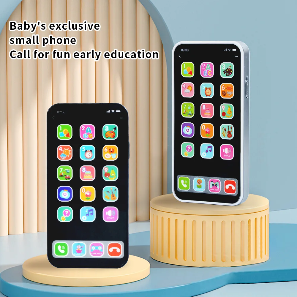 

Kids Touch Screen Phone Enlightenment Puzzle Toy Simulation Mobile Phone English Learning Machine Children Early Education Toy