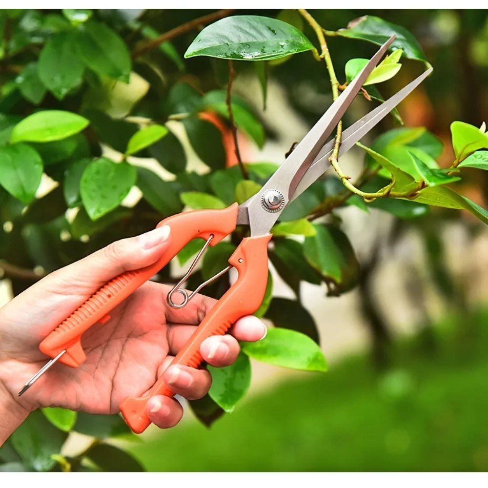 Professional Garden Pruning Shears Stainless Steel Bonsai Scissors Portable Fruit Picking Scissors Hand Tools Gardening Tools