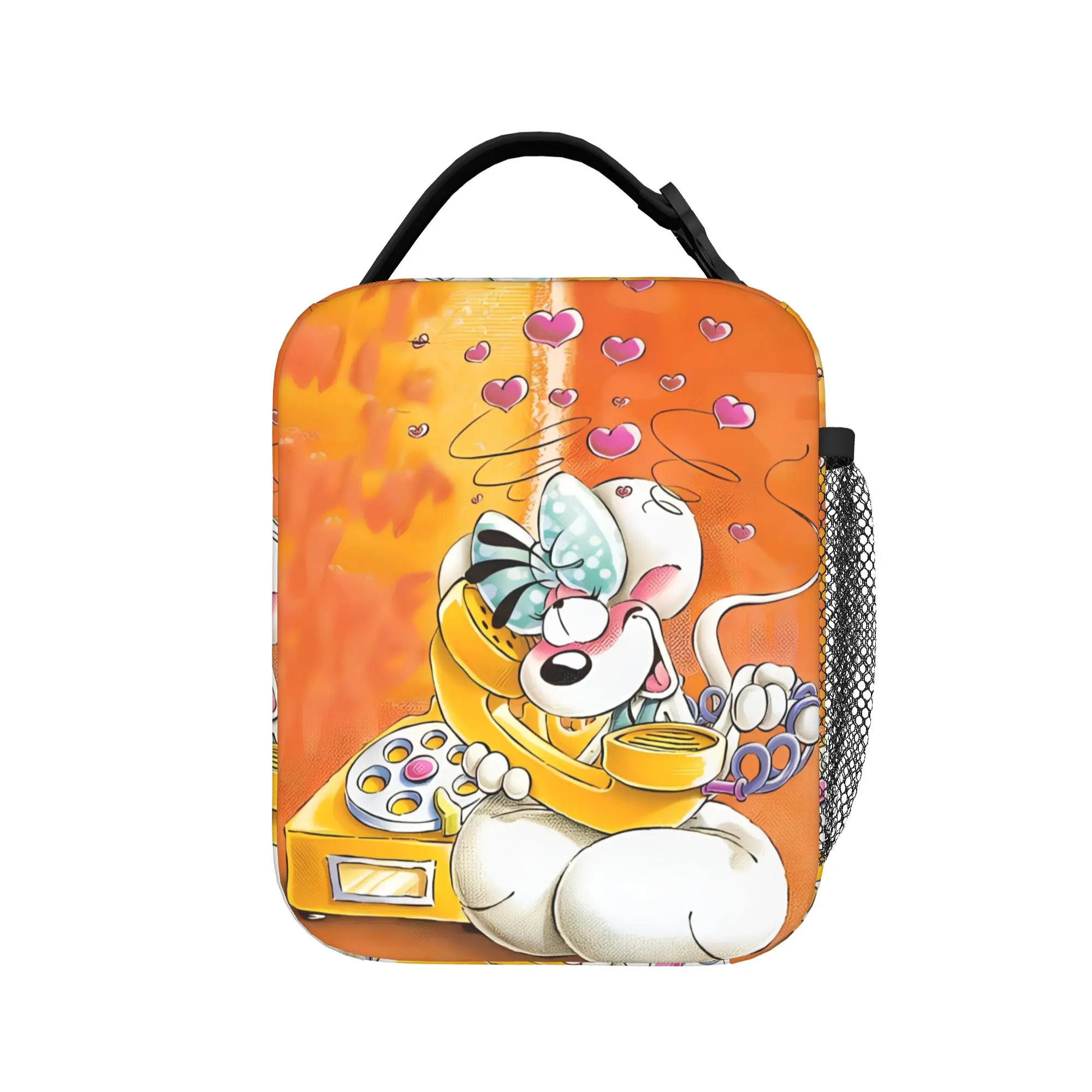 D-Diddles Cartoon Insulated Lunch Bags Cooler Bag Reusable,Lunch Container High Capacity Tote Lunch Box for Men Women School