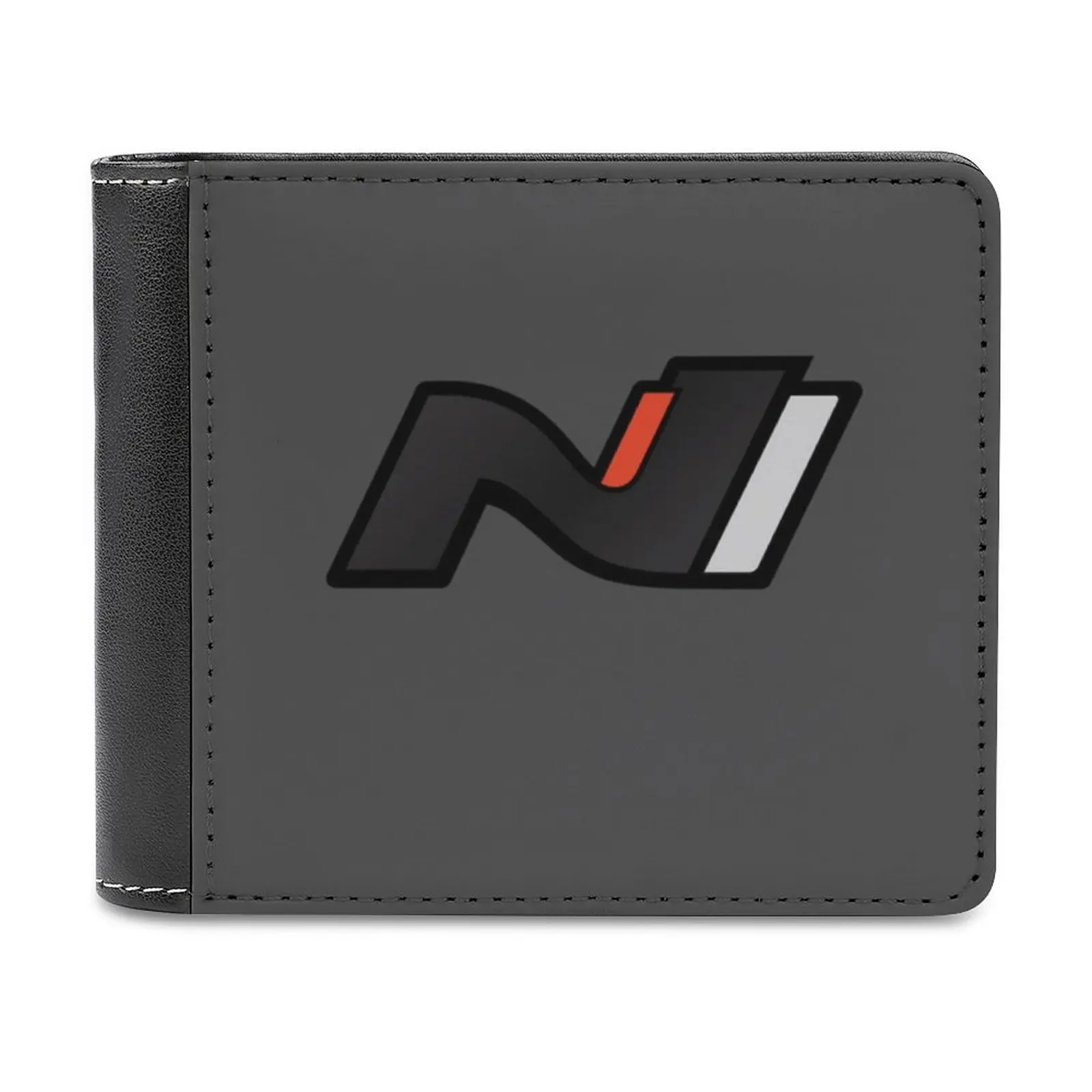 Hyundai N Performance Logo Dark Men's Wallet Leather Purse Holder Credit Card Short Wallet Hyundai I30N I30 I20 Veloster N Line