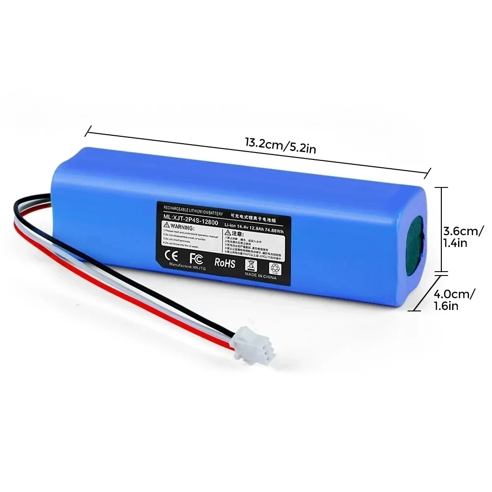 Imagem -04 - Bateria Recarregável de Lítio Adequado para Reparação e Substituição Adequado para Acessórios Xiaomi Lydesto r1 14.4v 12800mah