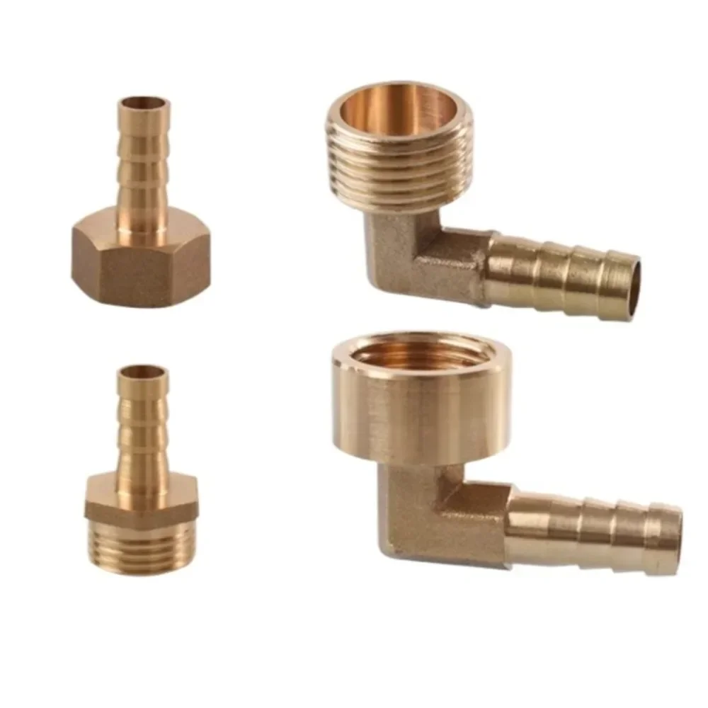 1/8 "1/4" 3/8 "1/2" 3/4 "1" BSP macho hembra 3-50mm pipa de cola recta/codo conector de instalación de tubería de latón de 90 grados