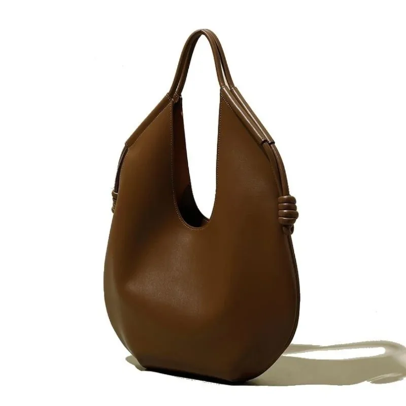 

Модная ретро-минималистичная сумка большой вместимости подмышки, новый нишевый дизайн, сумка на одно плечо, женские сумки высокого уровня внешнего вида