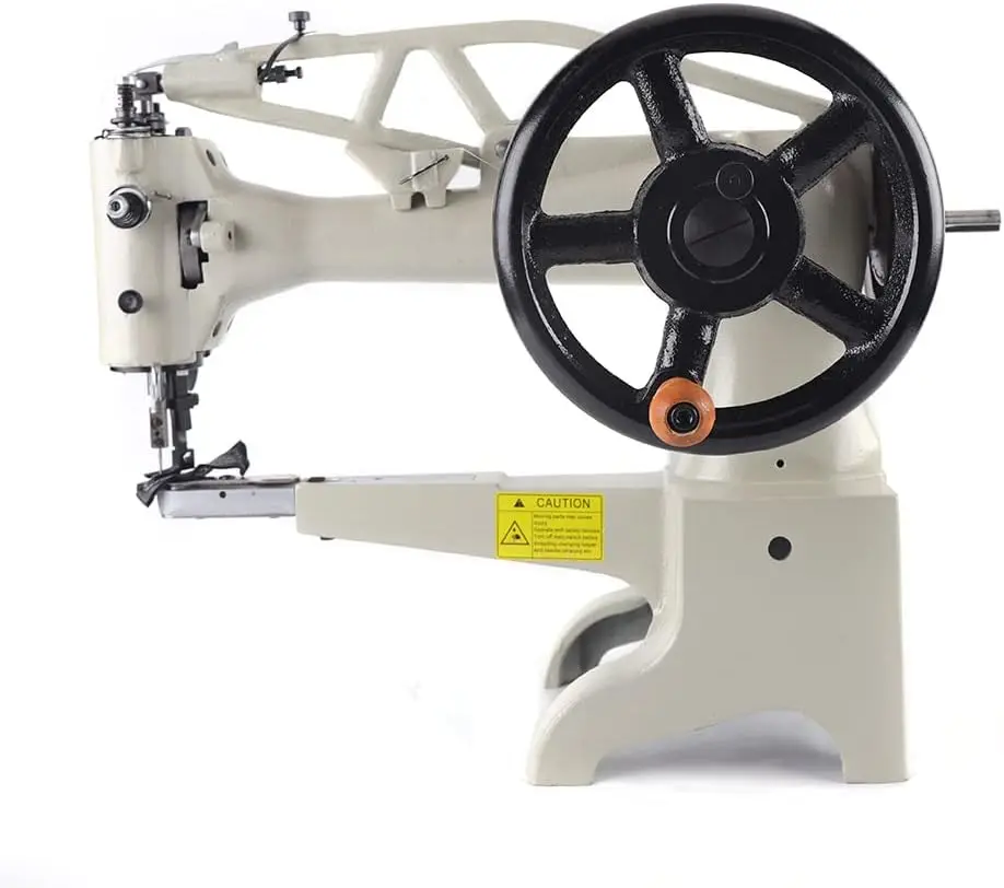 Industrial Leather Sewing Machine 11.8Inch Manual Shoes Repairing Straight Stitch 500Spm Diy Patch Leather Sewing Machine Heavy