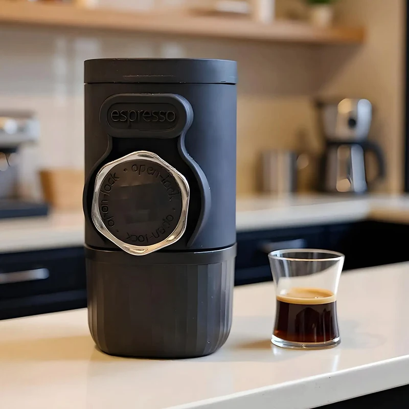 

Портативная кофеварка для эспрессо, ручная кофемашина 2 в 1, маленькая дорожная кофейная машина, портативная портативная машина для пикника, пешего туризма