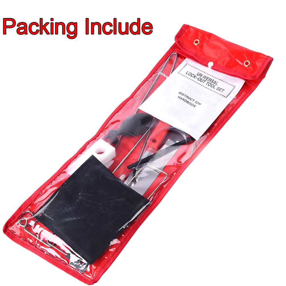 9 Pcs Universal Car Door Emergency Opening Key Lost Lock Out Unlock Opem Tools Kit Air Pump Auto Styling Parts  Car Accessories
