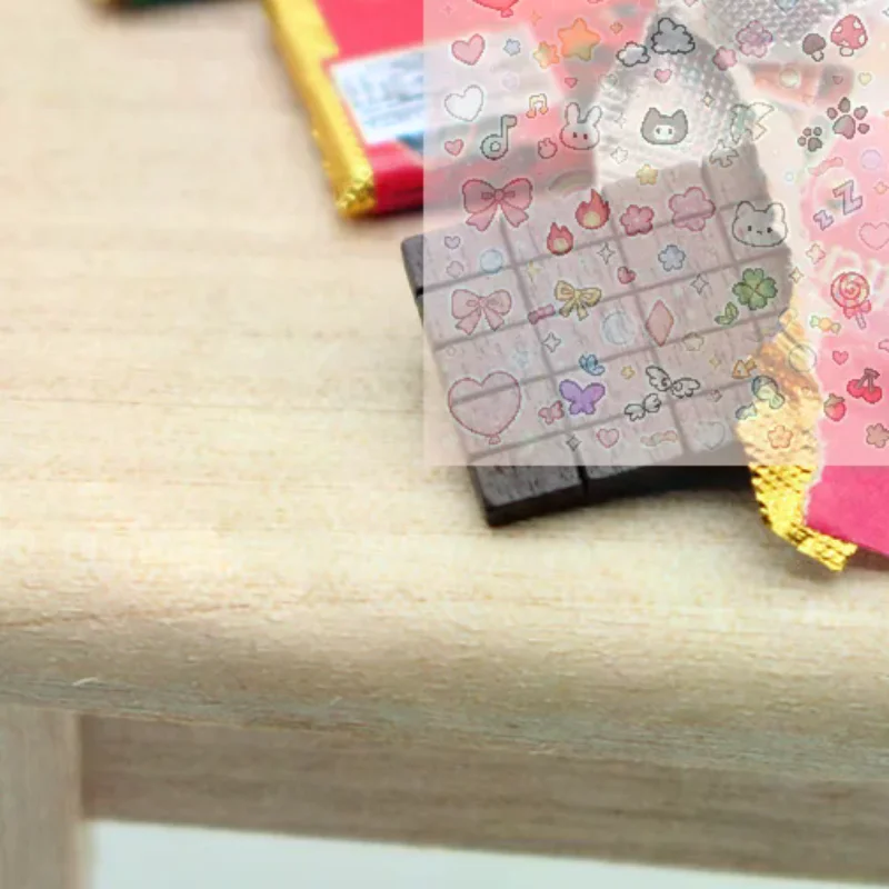 Dollhouse Miniature Chocolate Bean Simulation Chocolate Candy Snack Model For Doll House Kitchen Play Toys Photography Props