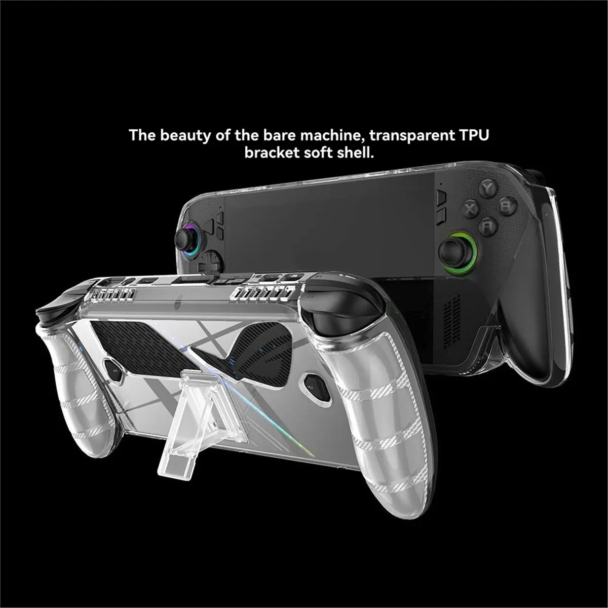 doyme For ROG Xbox Ally X Tpu Protective Case Protective Case with Bracket Anti Fall Protective Cover Handheld Accessories