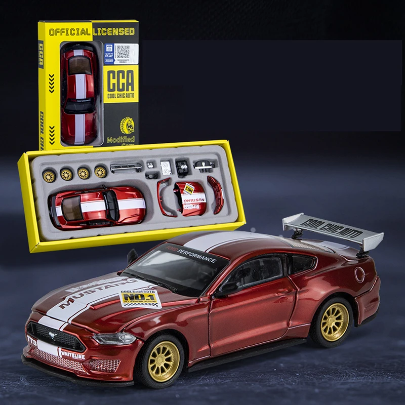 1:42 liga de montagem f0rd must gtang 2018 diecast carro de corrida esportiva metel brinquedos modelo redução precisa lembrança presentes coleção