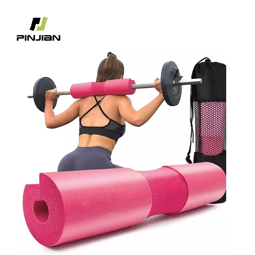 Weightlifting Squat Foam Neck Guard Barbell Sleeve Sports Dumbbell Bar Shoulder Back Protective Pad With Strap For Gym