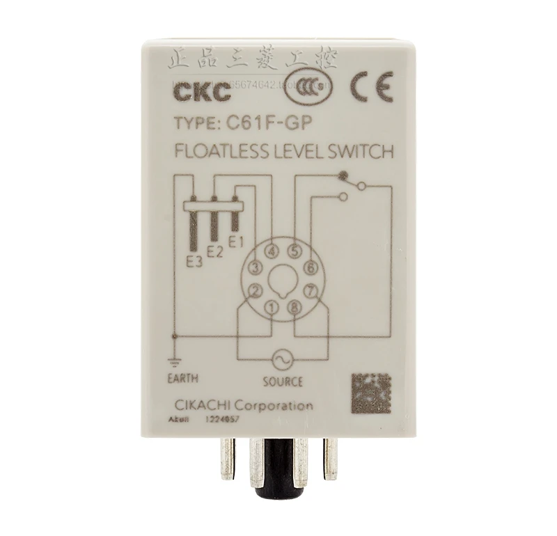 حقيقي C61F-GP CKC تايوان مستوى السائل التتابع وحدة تحكم في المستوى المياه التيار المتناوب AC220V DC24V