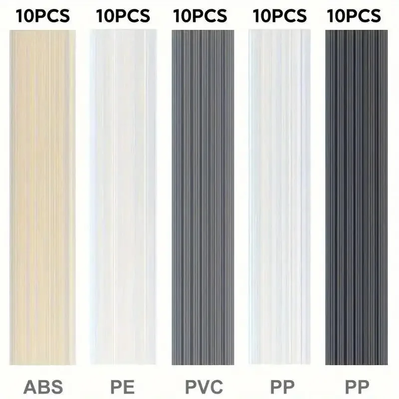 50 قطعة قضبان لحام بلاستيكية |   أعواد لحام بطول 200 مم ABS/PP/PVC/PE 5 × 2 مم |   ملحقات ماكينة لحام البلاستيك