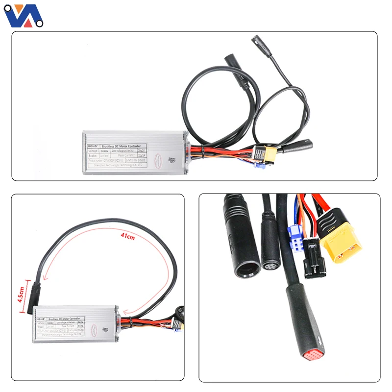 New Image Controller 25km/h+ Red Motor Cable For V20 E Bike Motor Controller Replace Electric Bike Accessories E Bike Controller