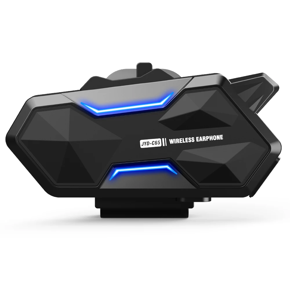

C65 Motorcycle Bluetooth Helmet Intercom Headset 500M Interphone Communicator for 8 Riders Waterproof Music Player Motor Headset