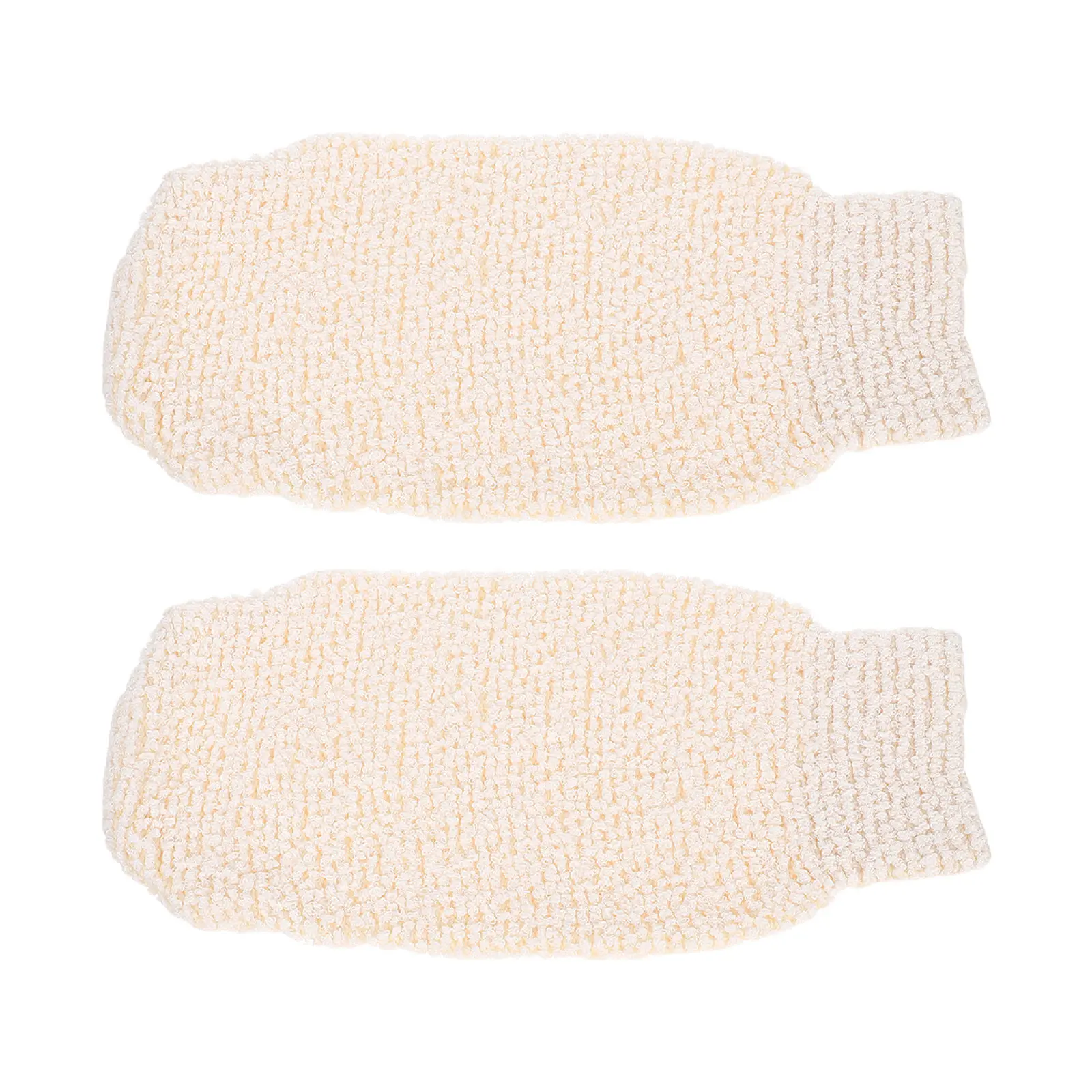 

2 шт. двусторонних отшелушивающих перчаток для душа, массажные мочалки для тела, многоразовые для ног, рук, груди