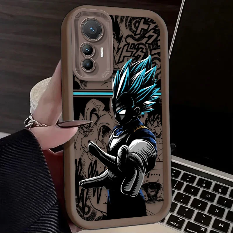 Luxury Anime Dragon DBZ Case for Xiaomi POCO X6 X5 X4 GT X3 NFC F3 F4 F5 F6 M5S C65 Mi 13T 12T 11T 13 12 11 Lite 5G NE M6 Pro 4G