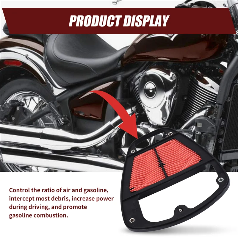 Practical Motorcycle Air Cleaner Filter Elements For Kawasaki VN 900 VN900 Vulcan 2006-2020