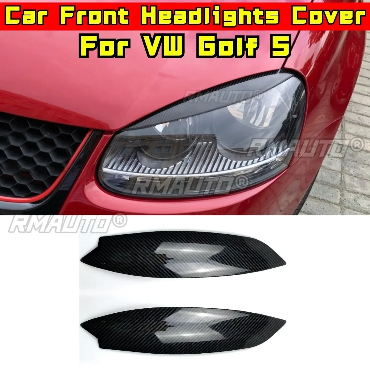 

Car Front Lampshade Headlight Cover Car Accessories For Volkswagen Golf 5 Headlamp Shell Guards Modification Part