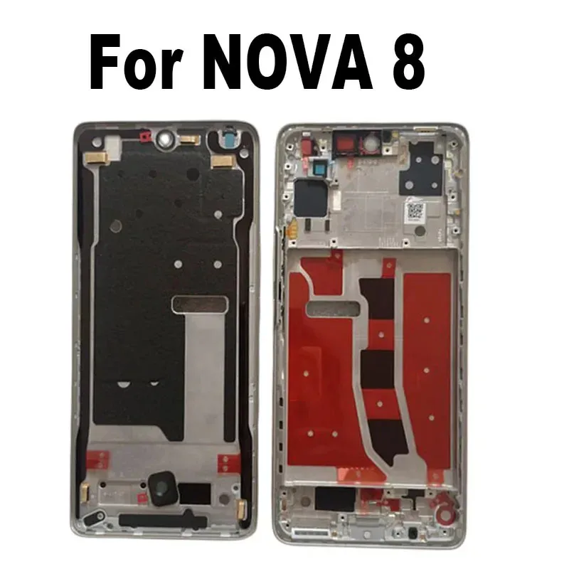 

For Huawei Nova 8 Middle Frame Bezel Plate Cover Mid Housing Case With Side Key Replacement Smartphone Repair
