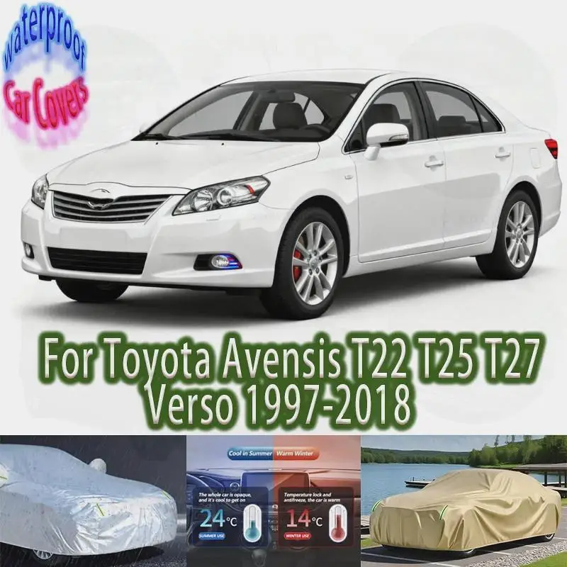 

For Outdoor Protection Waterproof Dustproof Full for Toyota Avensis T22 T25 T27 Car Covers