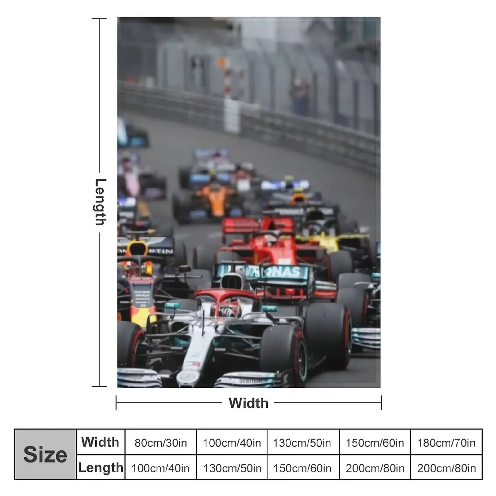 F1 Race Start Throw Blanket manga Summer Beddings Blankets