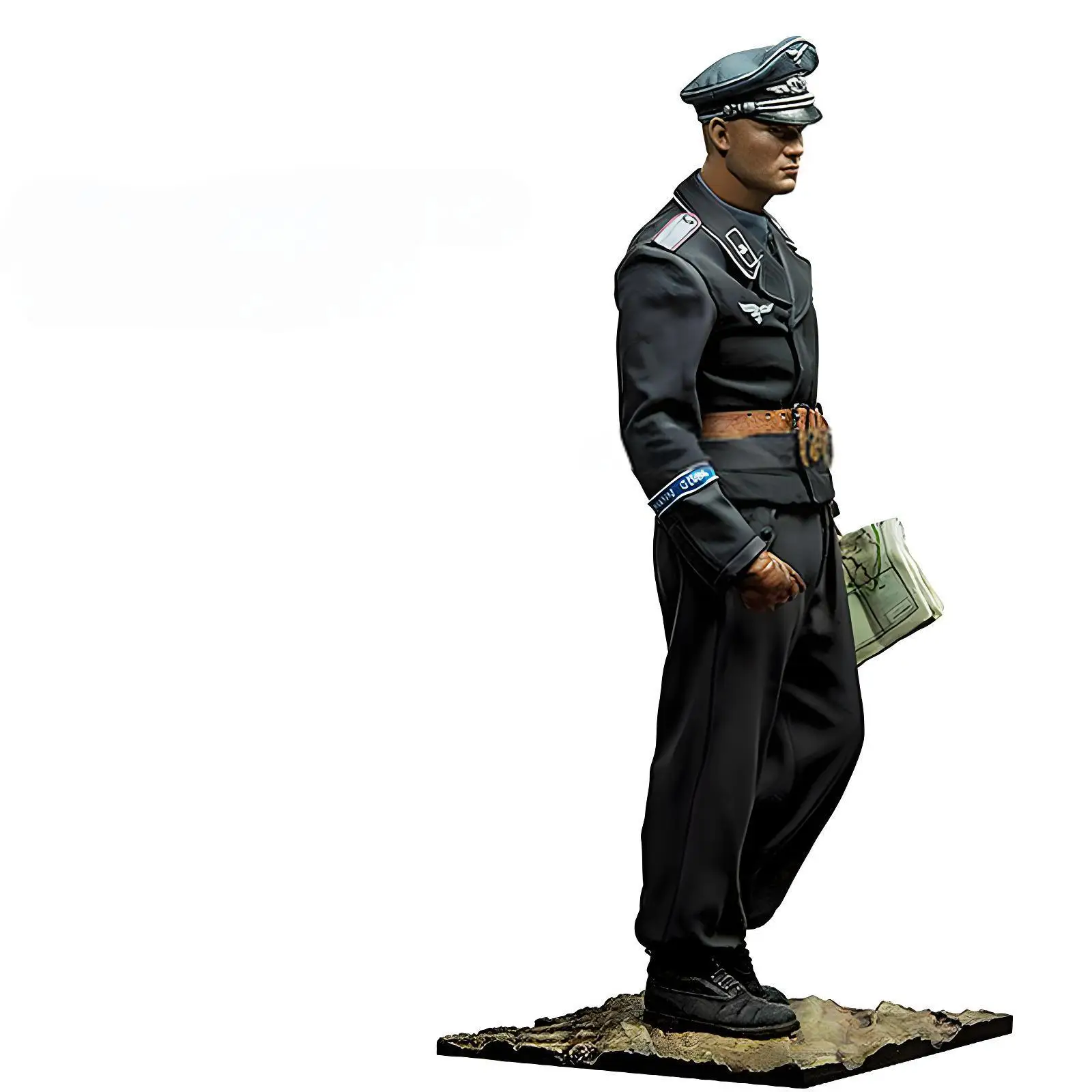 Figura de resina de soldado de campo de batalla europeo de la Segunda Guerra Mundial, molde blanco de resina de soldado, modelo de resina tipo GK sin montar y unpai, 1/16