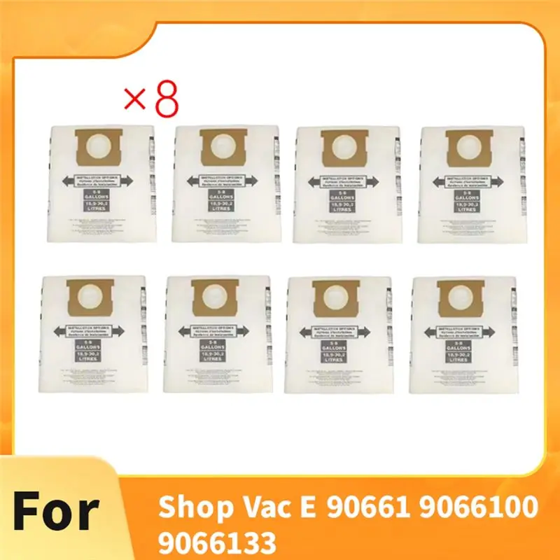 Kantong Pengumpul Debu Sekali Pakai Untuk Vacuum Cleaner Tipe E 5-8 Galon 90661 9066100 9066133 Dan Tipe H 90671 9067100