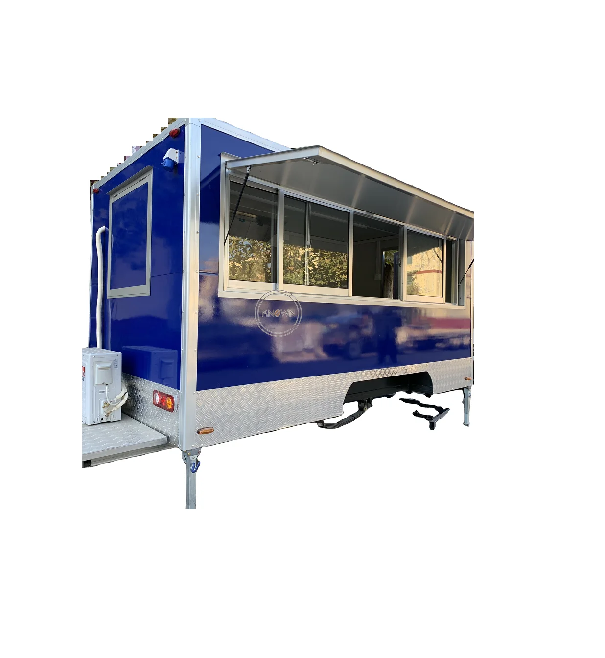 

Mobile Remorque Food Truck for Sale in Dubai Stainless Steel Fast Food Trailer with CE Certification