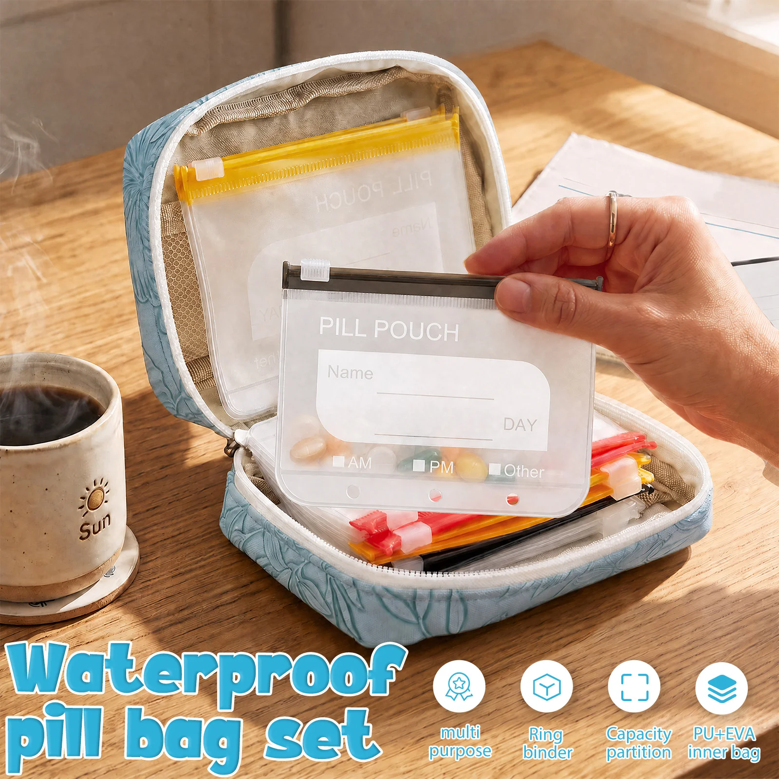 Waterproof Pill Pouch Set with - đánh giá và giá Seaweed Snack