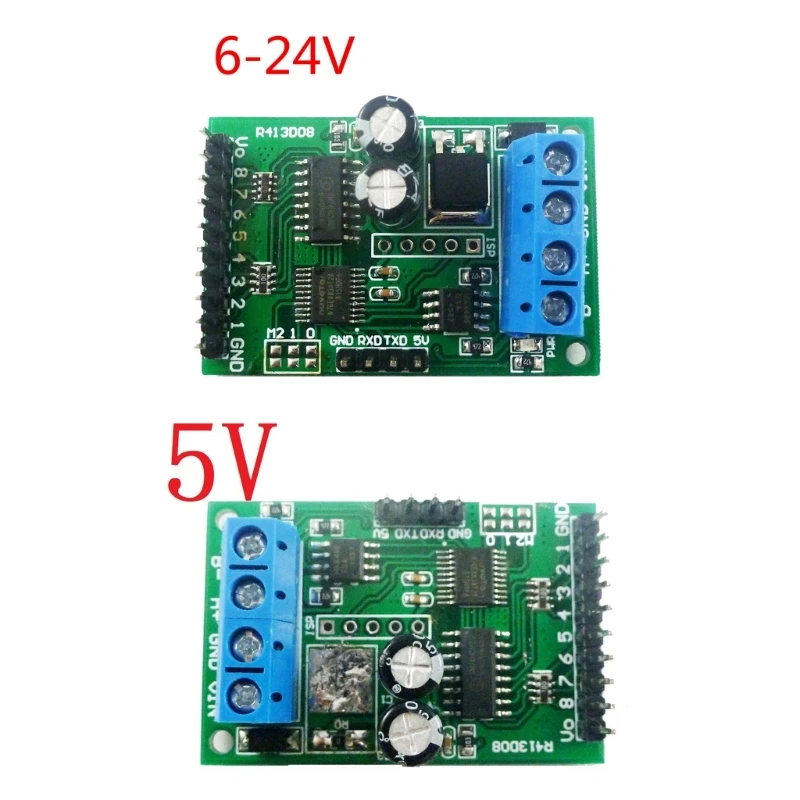 

8Channel RS485 Modbus Board with AT Commands for PLCControl 5V /6-24V With RS485 and RS232TTL Dualbus P8DC