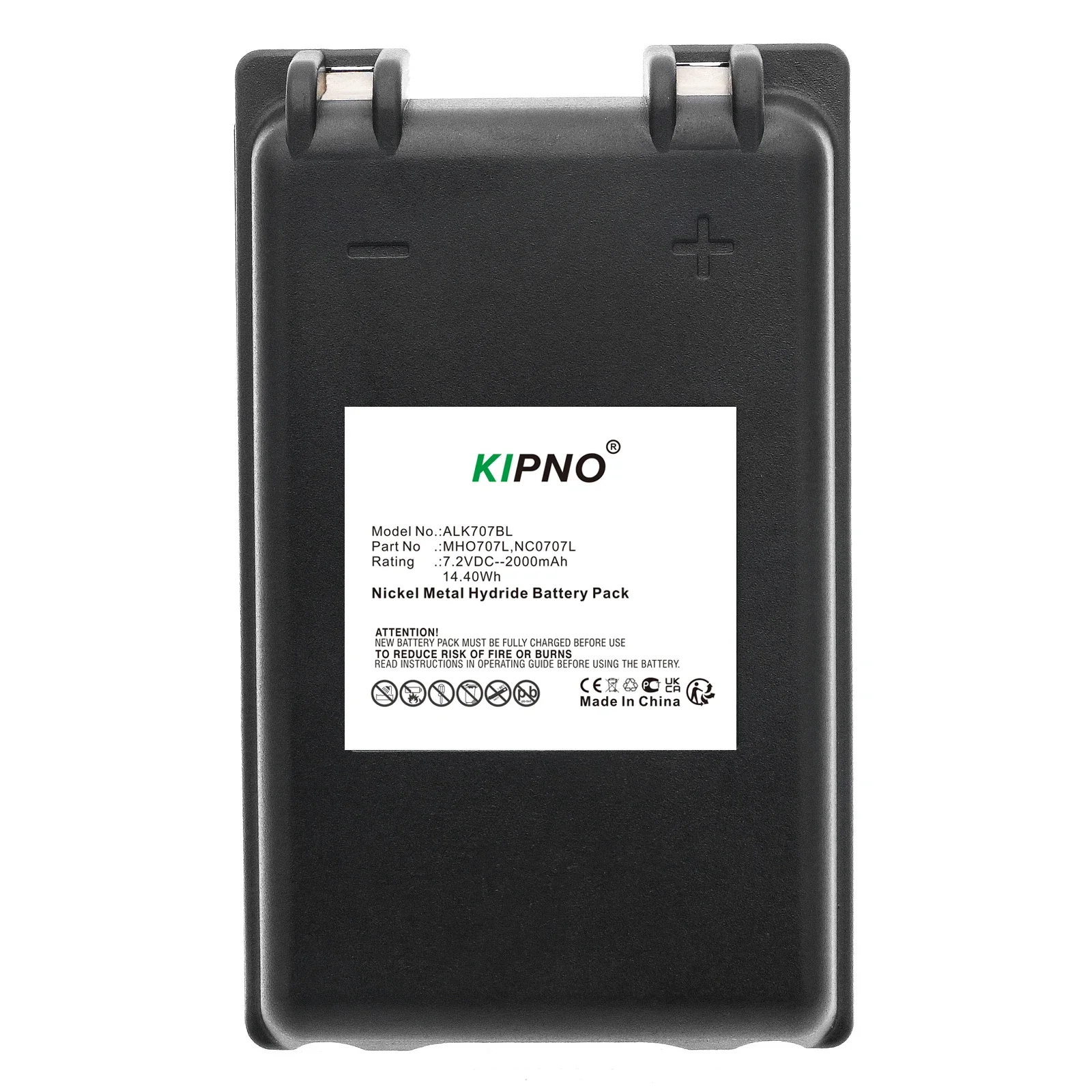 

KIPNO 7.2V 2000mAh Crane Remote Control Battery Compatible with Autec FUA10 UTX97 Transmitter CB71.F Models MH0707L NC0707L
