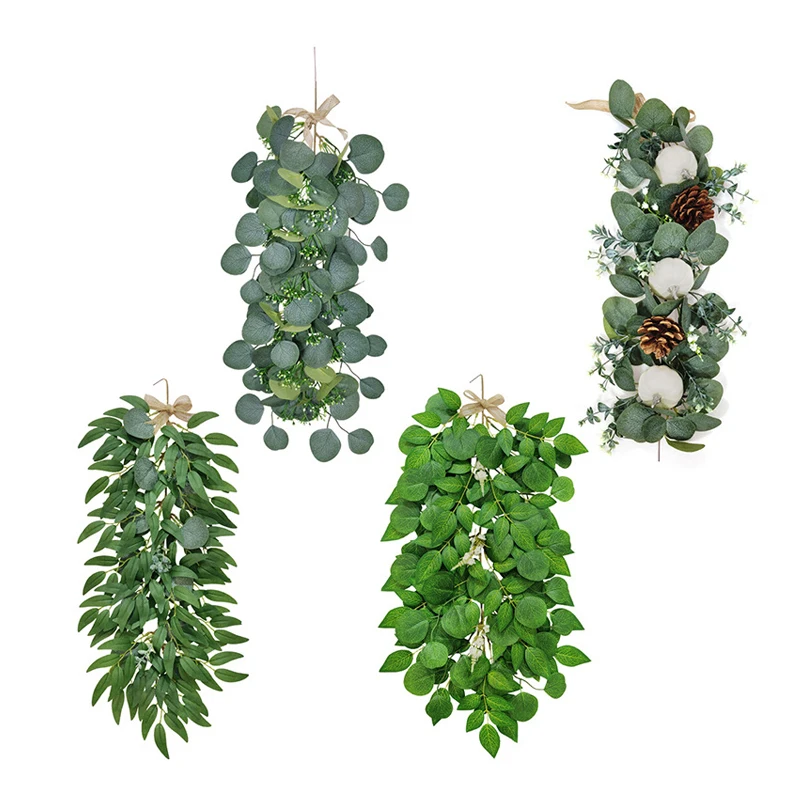 

1Pcs Artificial Hanging Plant Datura Eucalyptus Leaf Vine Artificial Potted Plant Indoor and Outdoor Decoration