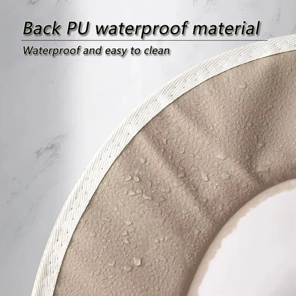 Universal Cartoon Toilet Seat Cover Washable Lamb Wool Toilet Seat Cushion With Lifter Thicken Toilet Seat Pad