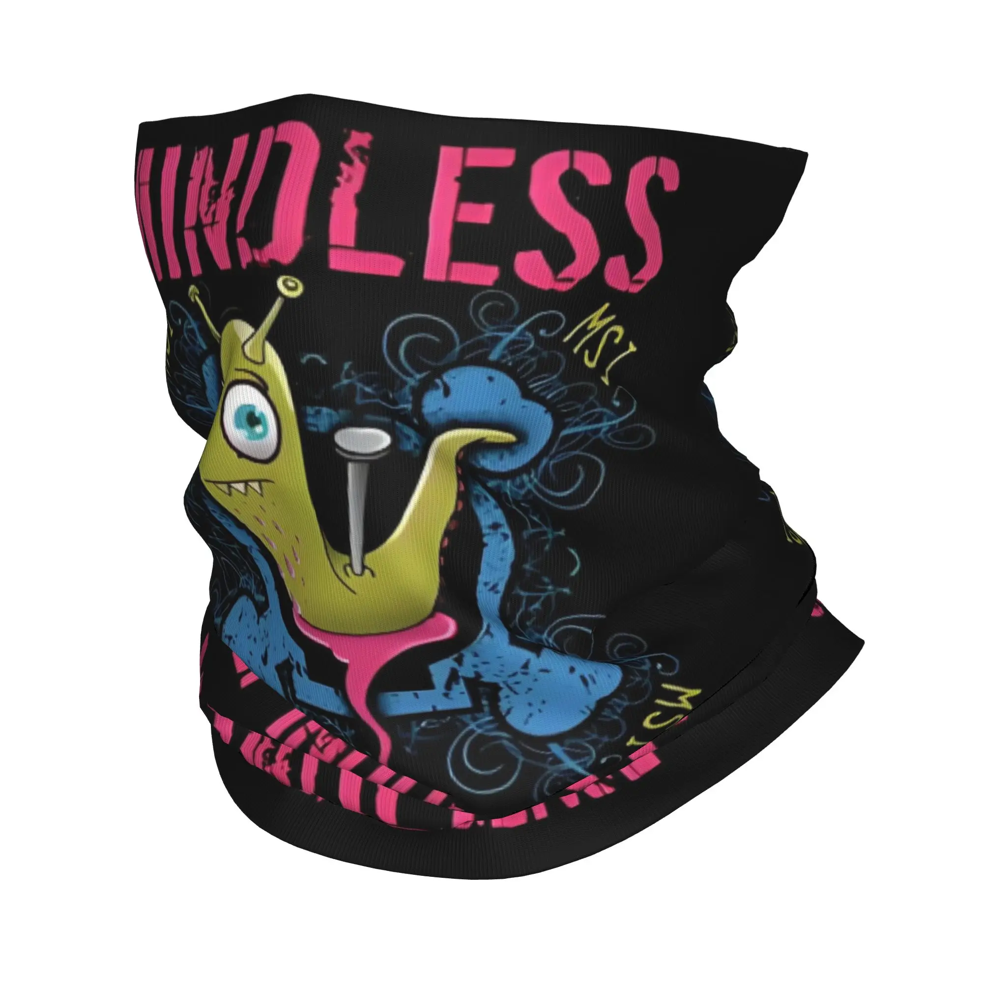 Custom M-Mindlessed Rock Neck Gaiter Women Men UV Face Shield Winter Alternative Rock Music Bandana Scarf for Hiking