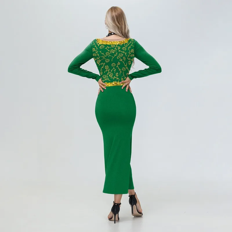 Women Princess Costume Green Dress Halloween Fiona Cosplay Outfit Shrek Movie Anime Role Play Party Holiday Masquerade Gown - view 4