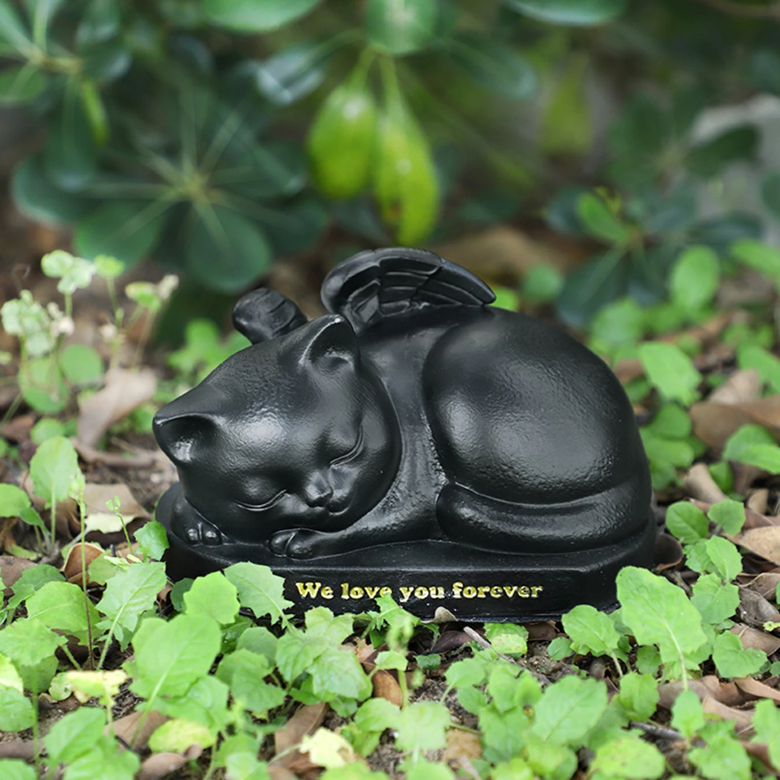 Resin Pet Cremation Urn Animal Dogs Cats Ashes Keepsake Memorial Urn Funeral Storage Box for Puppy Kitten Pet Supplies