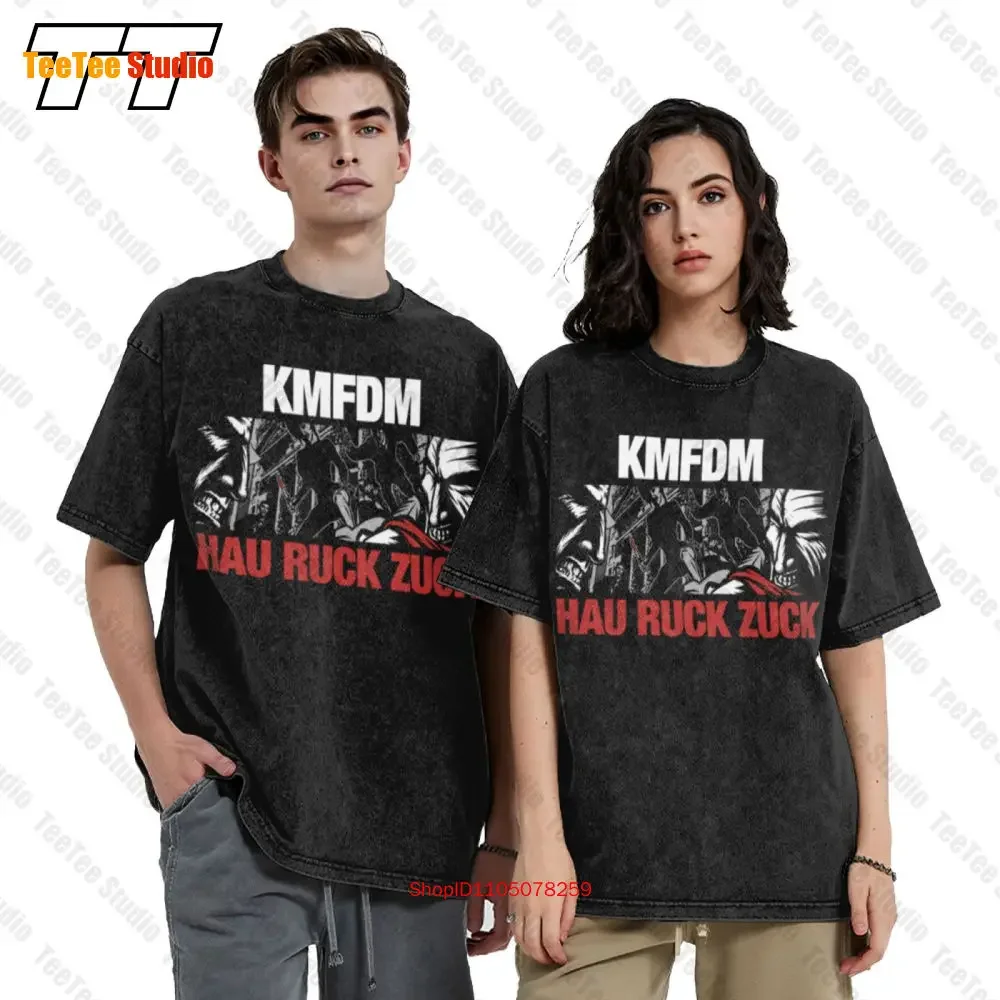 90S Kmfdm Hau Ruck Zuck Tour Oversized T-Shirt P7A4