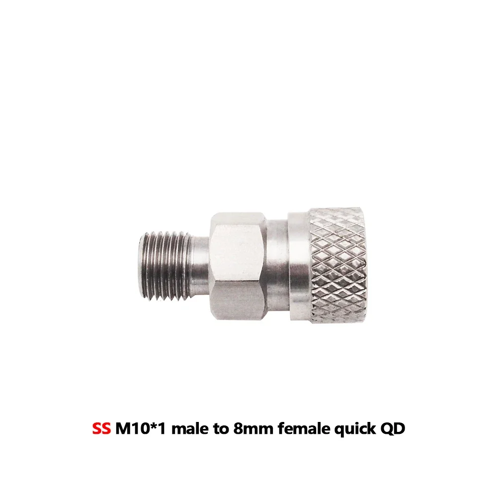 HPA GAS Foster Quick Disconnect AIR CO2 QC02 M10 NPT BSP G1/8" Füllnippel Stecker/Buchse Adapter Kopplerstecker 8mm – Detail 11