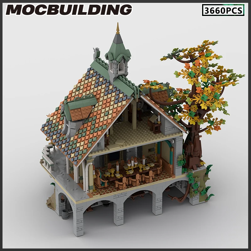 MOC Building Blocks Film Architecture Scene Series House Model DIY Bricks Landscape Streetscape Toy Creative Christmas Gift