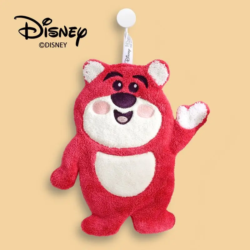 Disney Cartoon Lotso New Cute and Sweet Home Kitchen Bathroom Water-Absorbent Quick-drying Thickened Coral Velvet Hand Towel