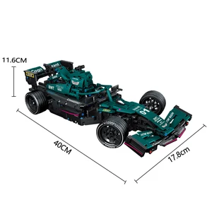Hochtechnologie -Baublöcke F1 Formel 1 Fernbedienung Super Running Car Moc Ziegel RC Technische Modell Kreativen Spielzeugspezialist Hauptverkaufsformel 1 Simulator - №5