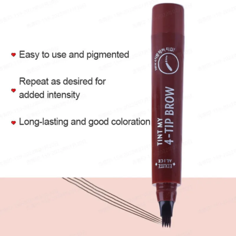 Lápiz de cejas líquido biónico, lápiz de cejas liso Natural, resistente al agua y al sudor, lápiz de cejas de Color fácil